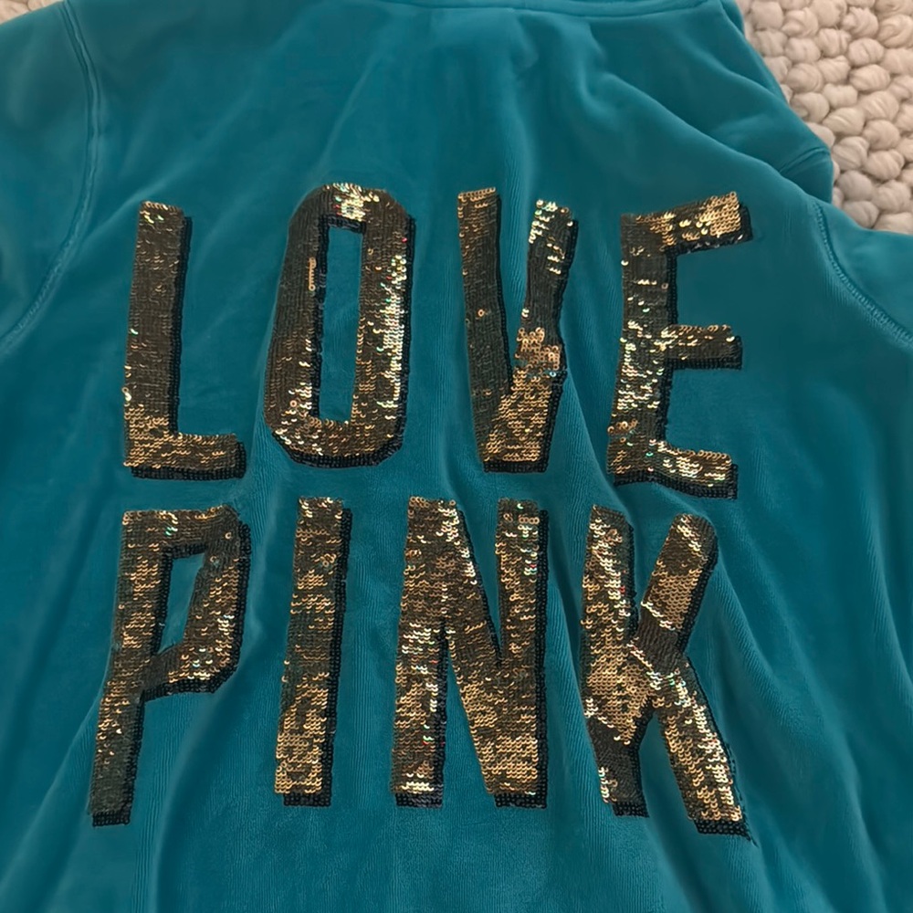 PINK Victoria's Secret Soft Blue Jacket - Picture 2 of 5